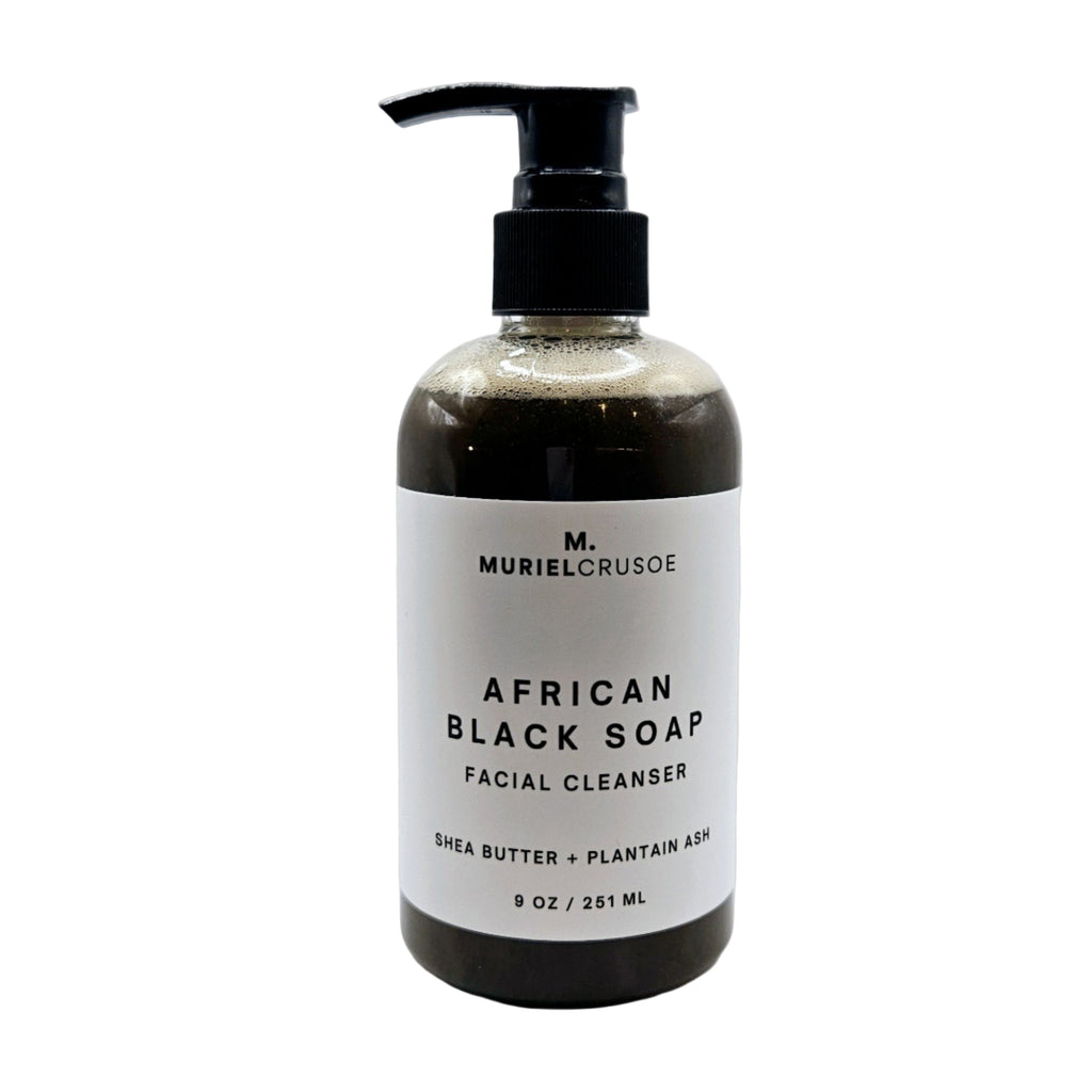 AFRICAN BLACK SOAP 100% Natural Nurtrient-Based Facial Cleanser ...