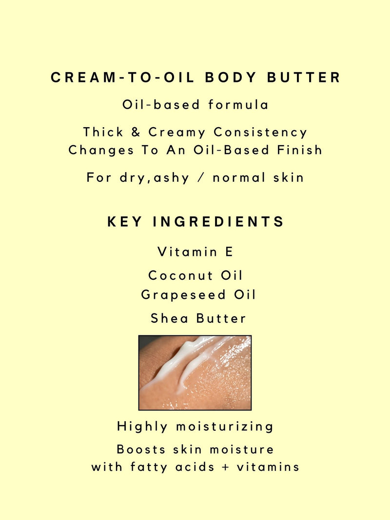 Crème-to-Oil Body Butter - JASMINE SUGARCANE