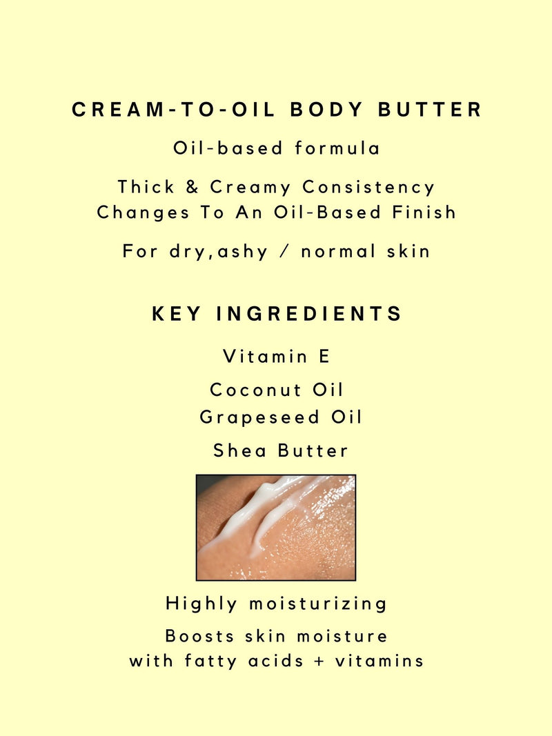 MOROCCAN  SANDALWOOD Crème-to-Oil Body Butter