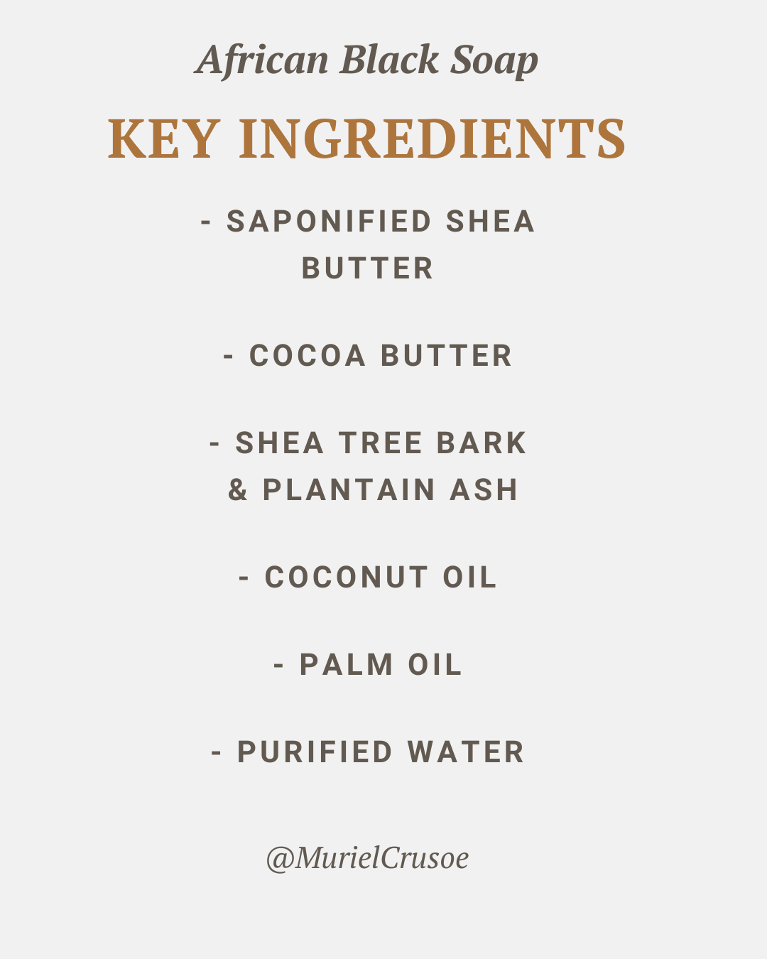 AFRICAN BLACK SOAP 100% Natural Nutrient-Based Facial Cleanser