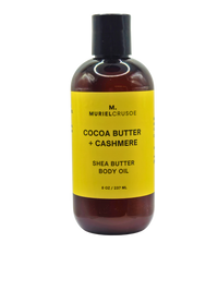 Muriel Crusoe Cocoa Butter + Cashmere Shea Butter Body Oil.