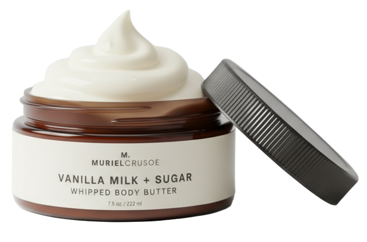 Muriel Crusoe Vanilla Milk + Sugar whipped body butter 
